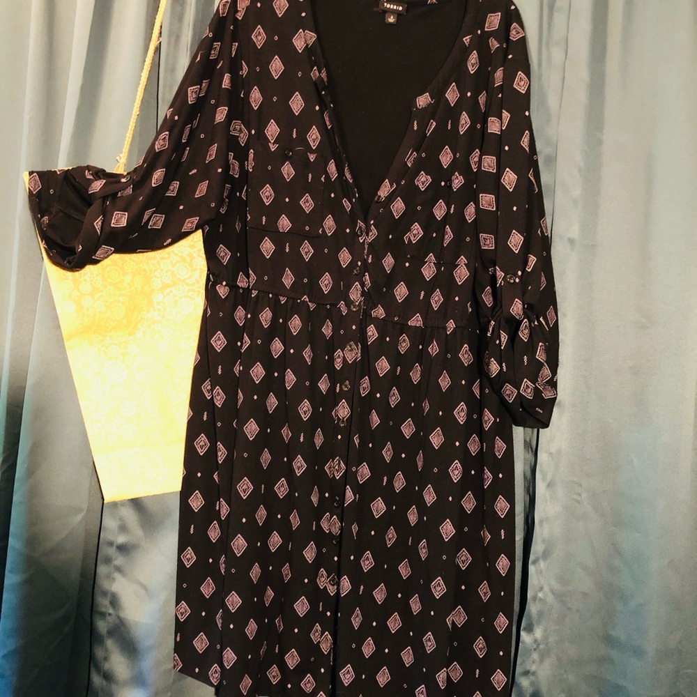 Torrid Black Dress Diamond Design (Torrid tub). Live:#34